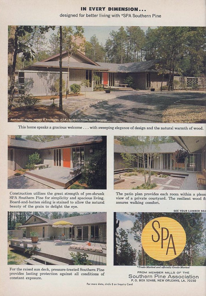 Southern Pine Association Ad 1965 Goff Residence Built… Flickr