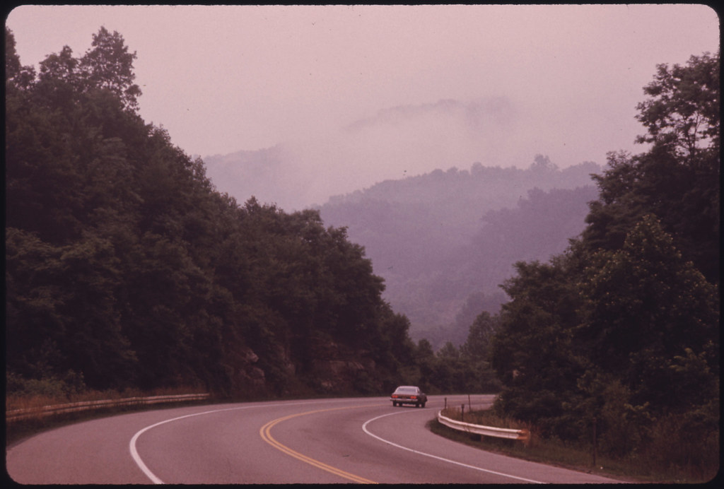 The West Virginia Turnpike North of Beckley Winds through … Flickr