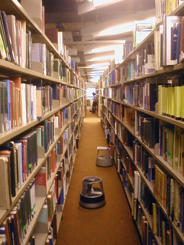 Loughborough University Library A view of the book stacks … Flickr