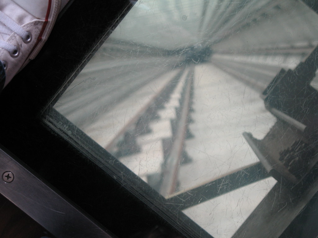 Ride down from the CN Tower in glass bottom elevator Flickr