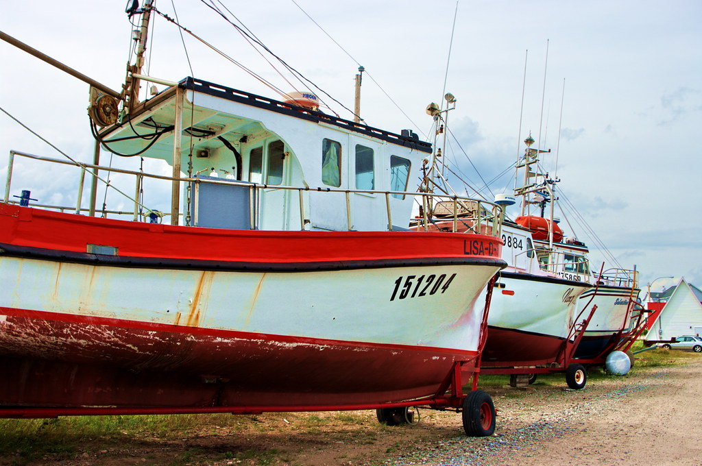 PortneufsurMer 16 les bateaux de pêche tirés au sec Flickr