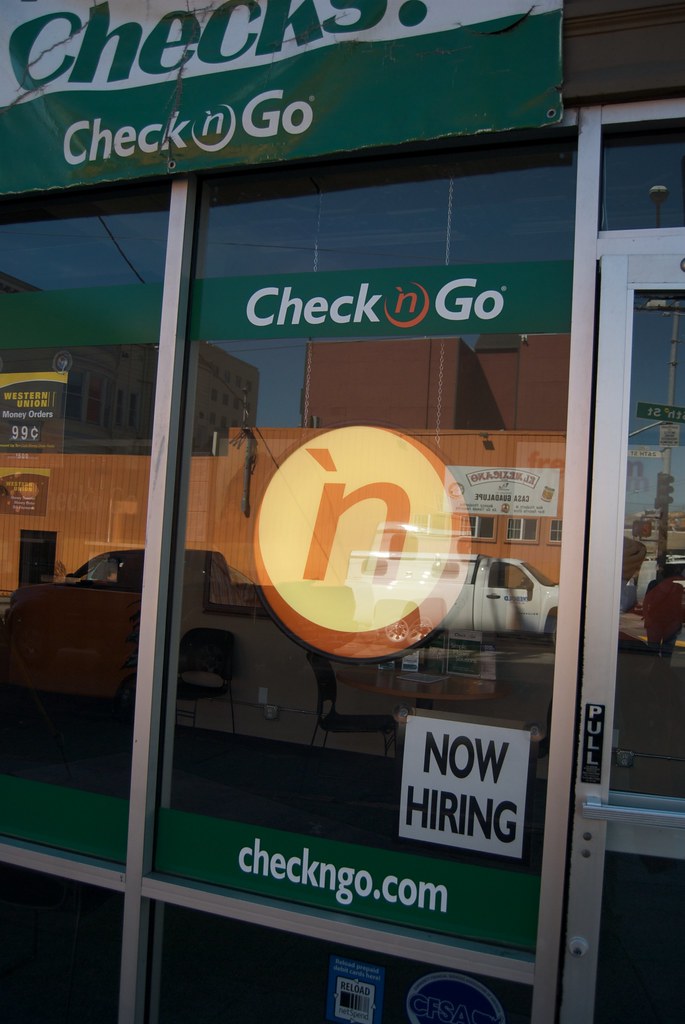 Check n go now hiring Even though there is a program in Sa… Flickr