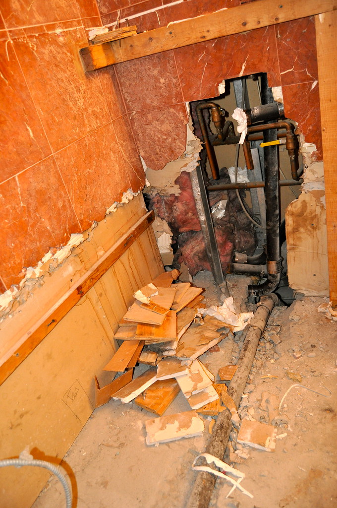 bathroom 2 Bathtub removed. Apartment pre renovations. 10.… Studio