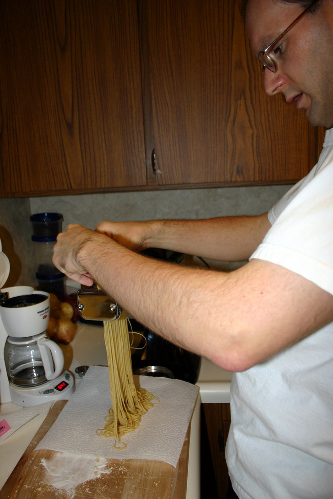 Making Pasta with the KitchenAid mixer pasta attachments Jeremy
