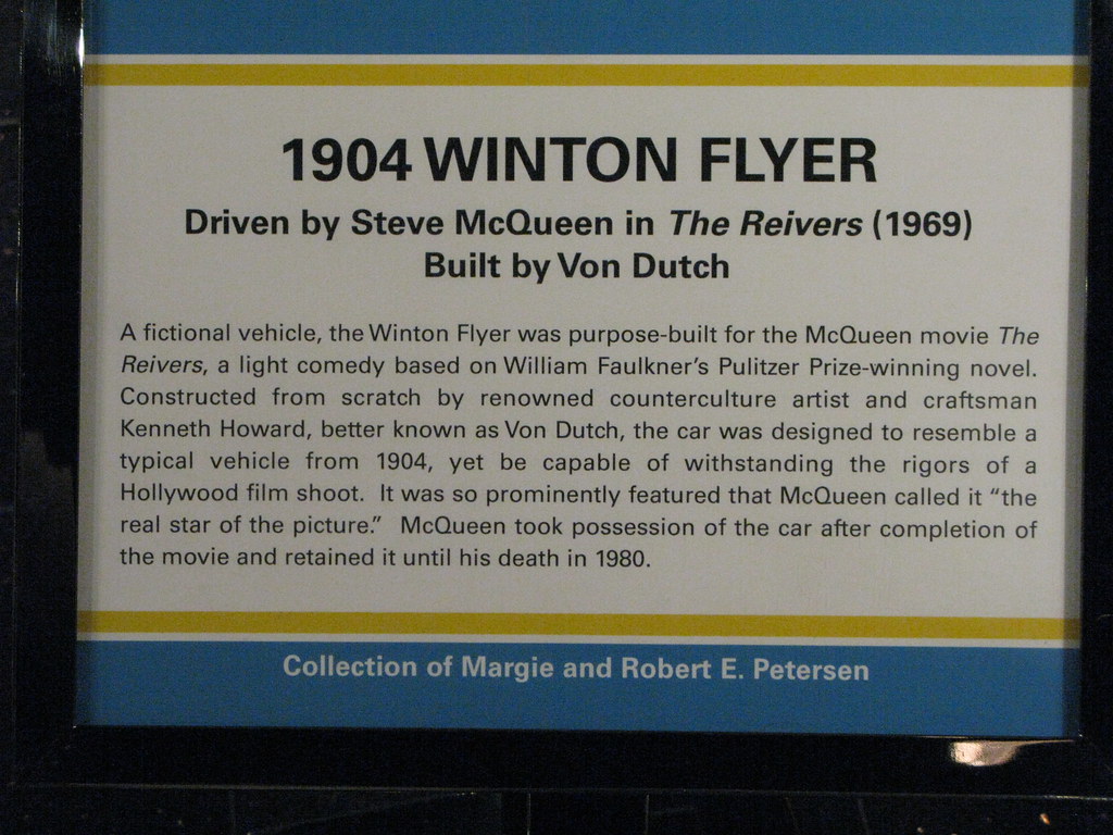 Info plaque for the Winton Flyer This car was CREATED for … Flickr