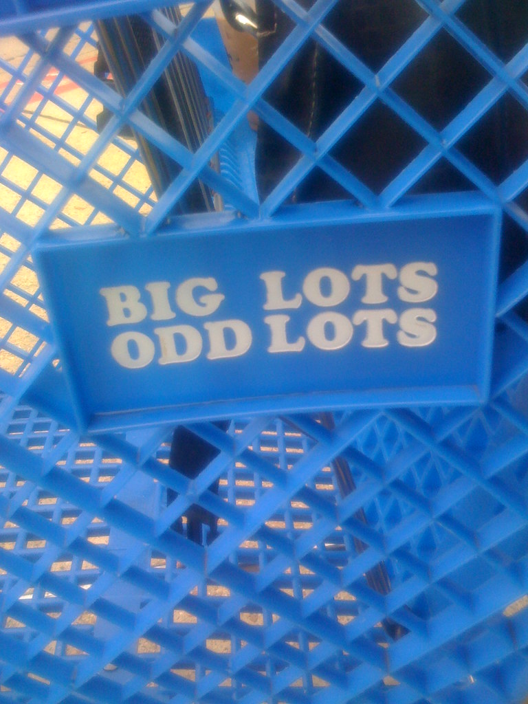 Big Lots, Odd Lots? This was the basket at Big Lots. Yeah … Flickr
