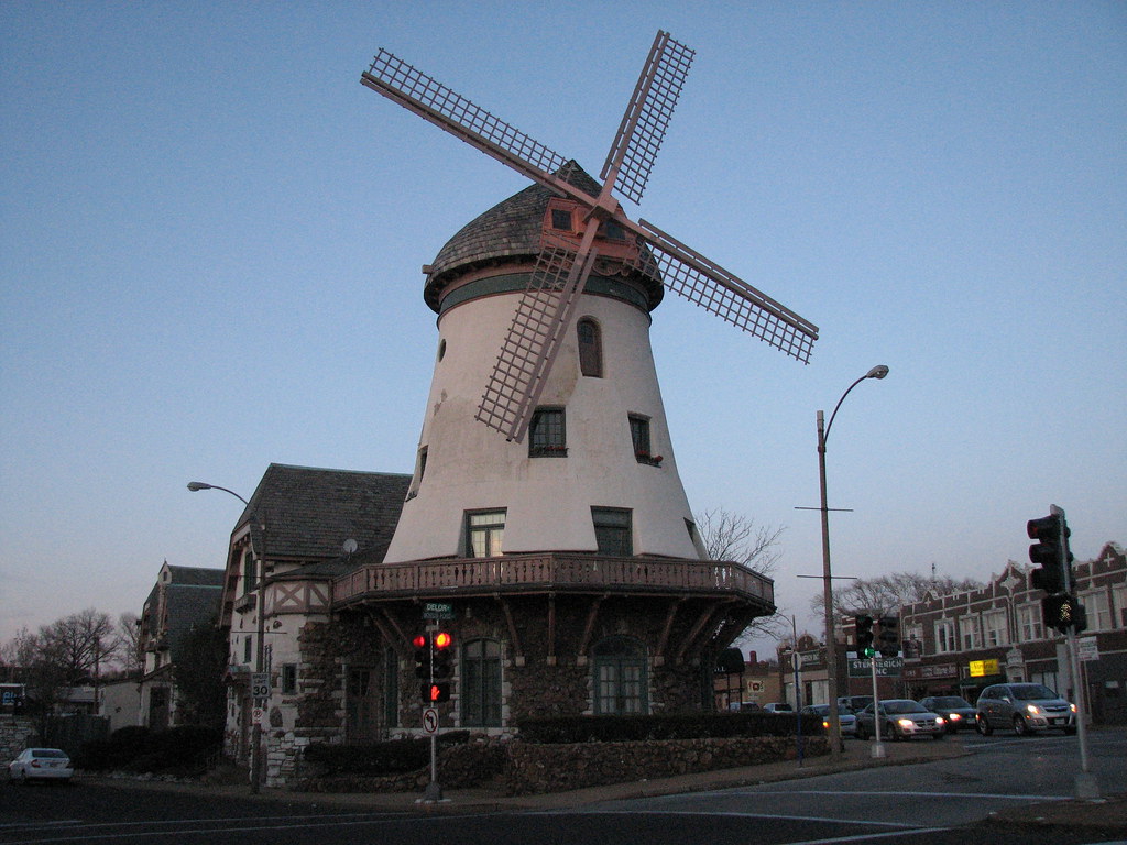 Bevo Mill This windmill restaurant was constructed in 1917… Flickr