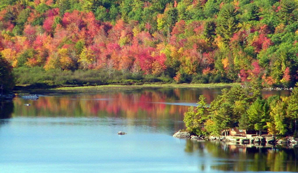 Phillips Lake, Dedham Maine Shot from Sunset Rock across R… Flickr
