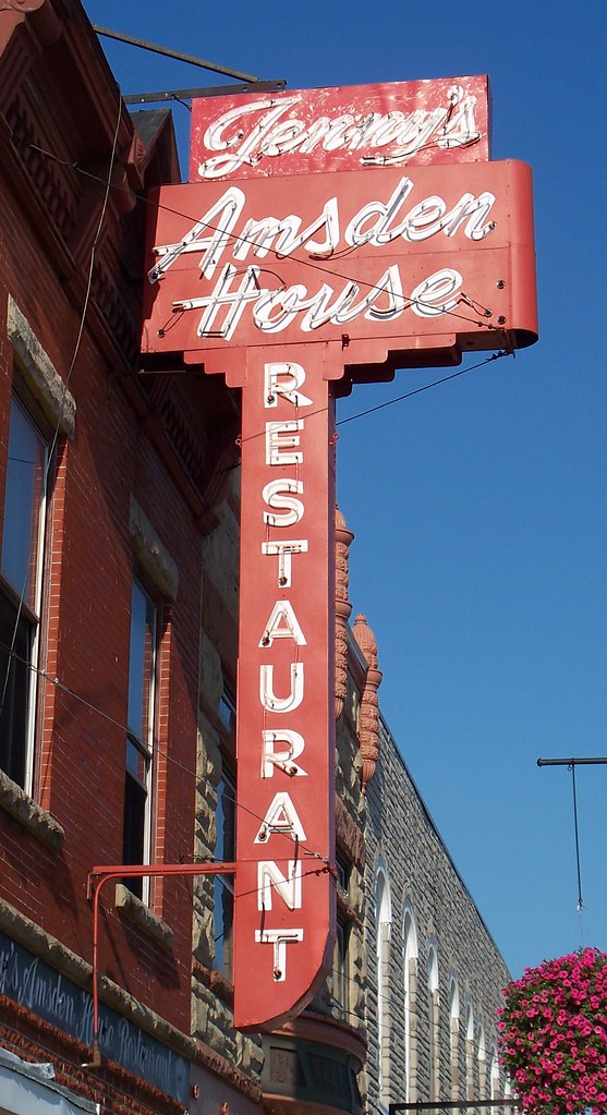 OH Bellevue Jenny's Amsden House Restaurant Neon sign fo… Flickr