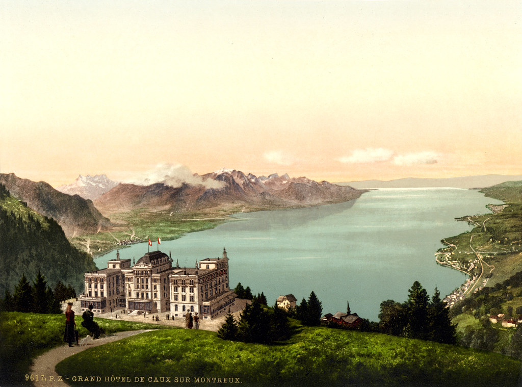 GrandHôtel de Caux with Lake Geneva, Montreux, Switzerlan… Flickr