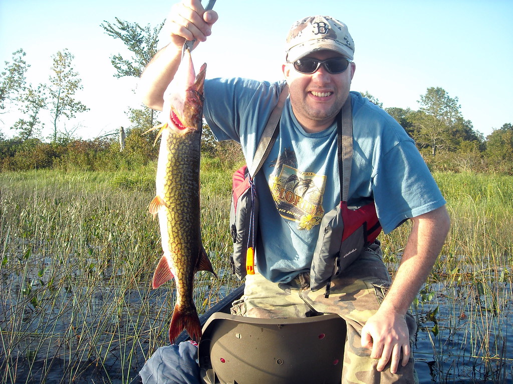 Maine fishing at it's finest 9/4/09 27" pickerel this on… Flickr