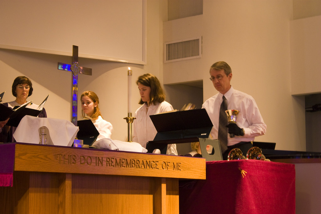 Handbells Dad playing handbells at church. Rock on. Robert