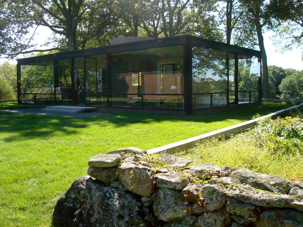 glass house, new canaan, ct., philip johnson, architect a photo on