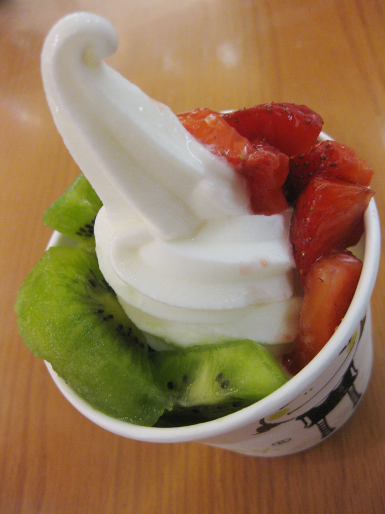 Sour Sally "US Premium Frozen Yoghurt", or "Too Many