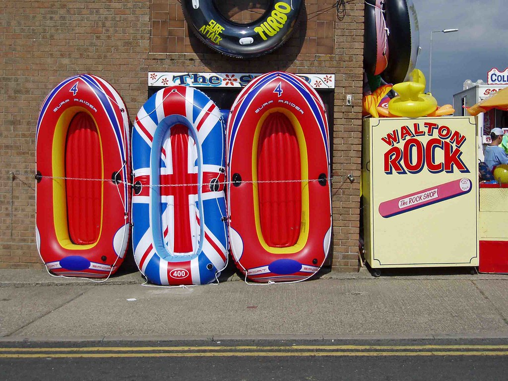 English Seaside Inflatables Typical English Seaside Scene Flickr