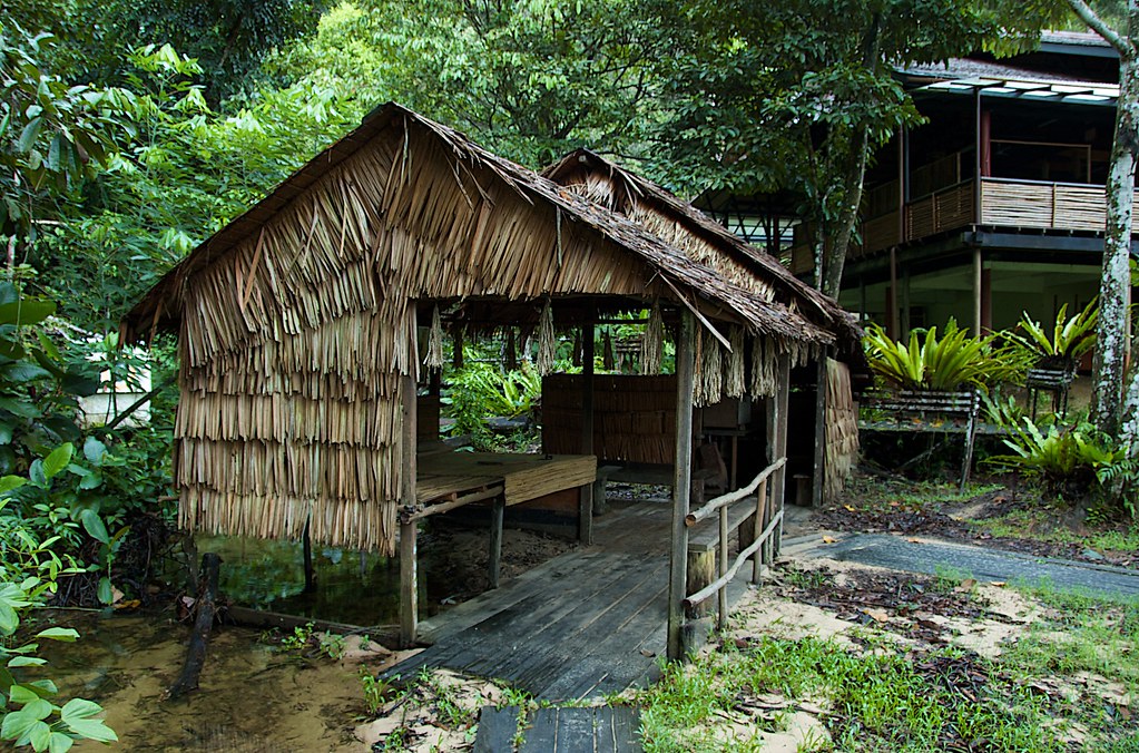 Penan house built over a stream Jonathan Merritt Flickr