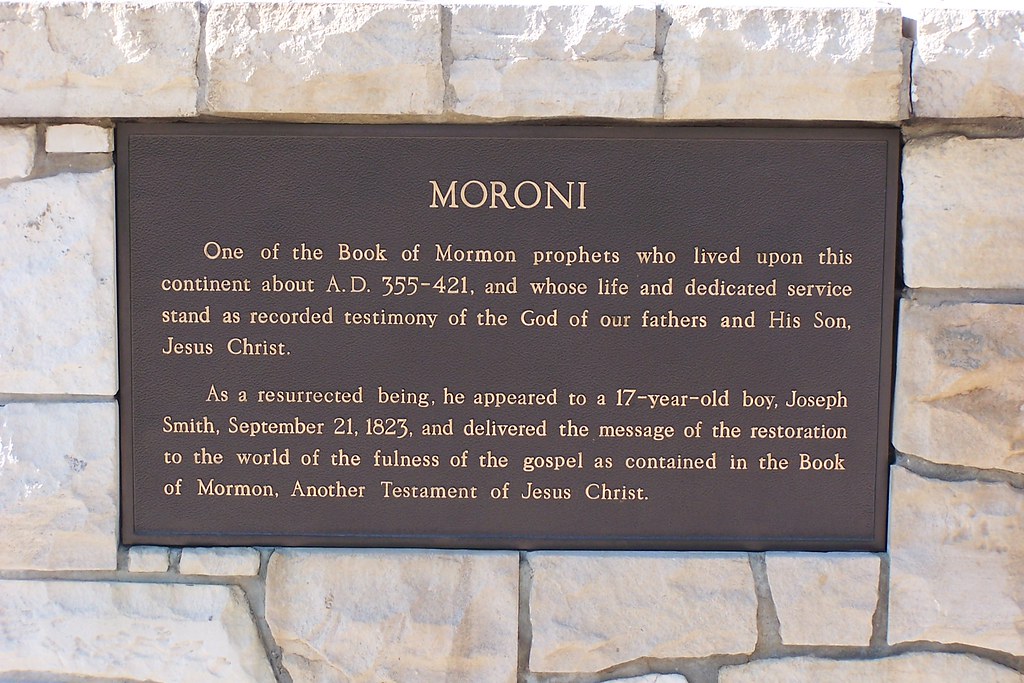 Moroni Statue Inscription Manti, Utah J. Stephen Conn Flickr