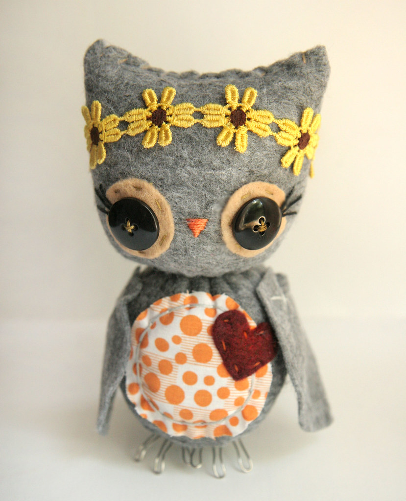 Flower Owl A special owl made for a very special friend. Katie