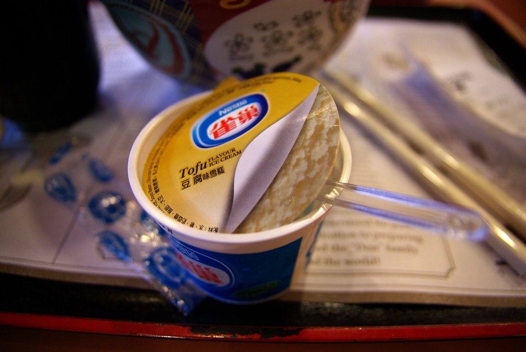 Tofu ice cream by Nestlé! Tastes like soy milk... Flickr