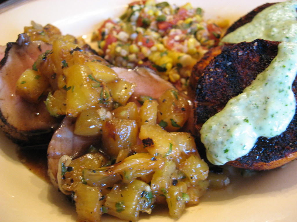 Daddy's Birthday Dinner Rum Glazed Pork Tenderloin with Gr… Flickr