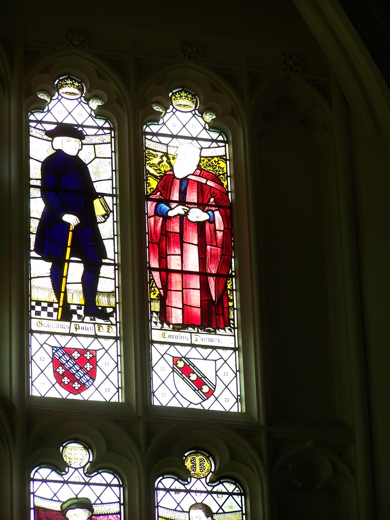 Darwin Stained Glass, College Hall, Christ's College, Univ… Flickr