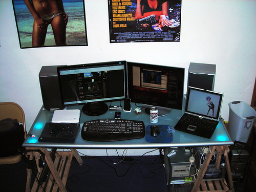 New Desk Overhead Desk is an iKea Vika Lauri frosted glass… Flickr