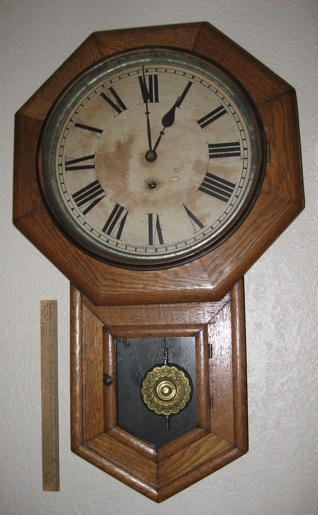 Sessions schoolhouse clock (IMG_0285) (cropped) John C. Flickr