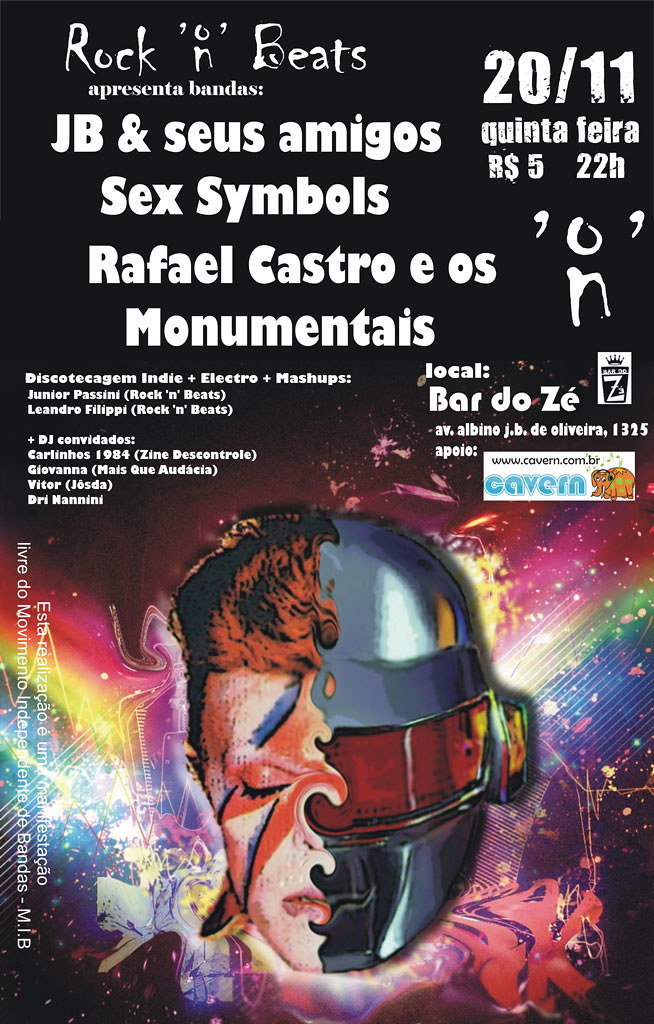 20 NOV 2008 Rock'n'Beats com JB e seus Sex Symbols + Raf