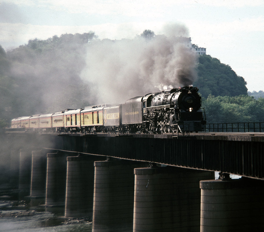 harpers ferry C&O steam excursion crossing the Potomac Riv… Flickr