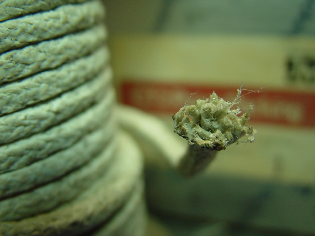 JohnsManville Asbestos Packing Detailed image of splayed… Flickr