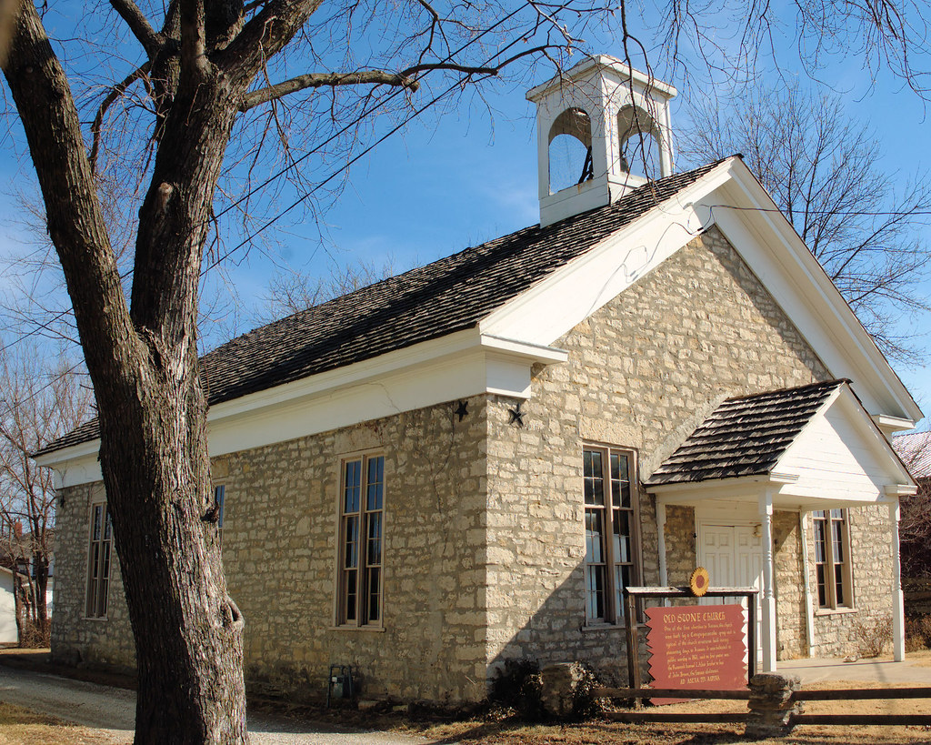 The Old Stone Church Osawatomie, Kansas One of the oldes… Flickr