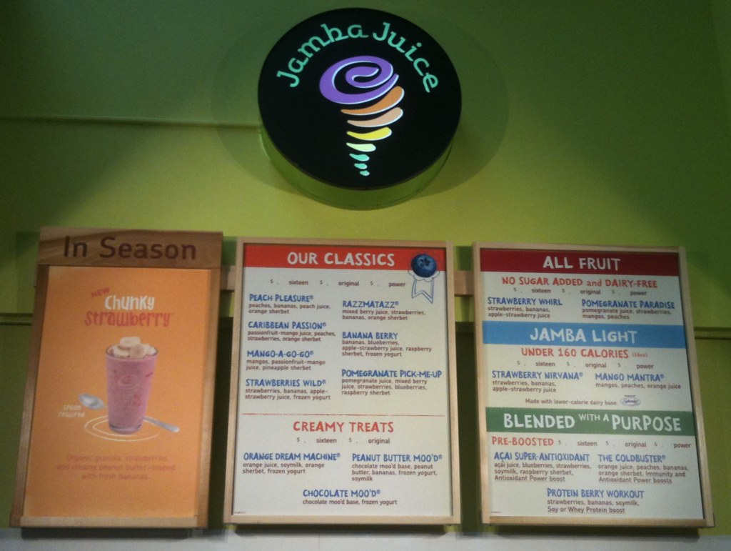 Jamba Juice menu UB Kevin Lim Flickr