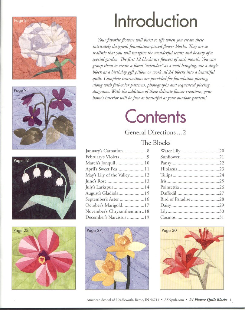 24 flower quilt blocks 01 Edyleide Ramirez Flickr