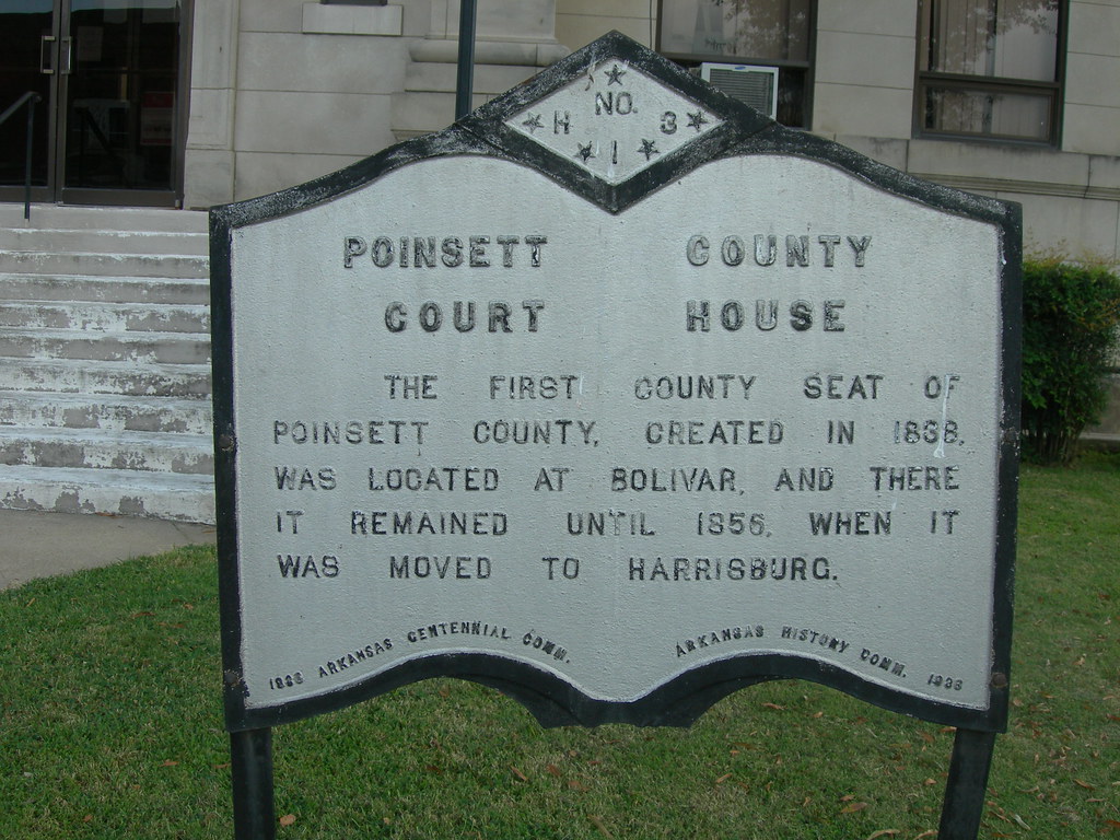 Poinsett County Courthouse Marker Harrisburg, Arkansas Jimmy