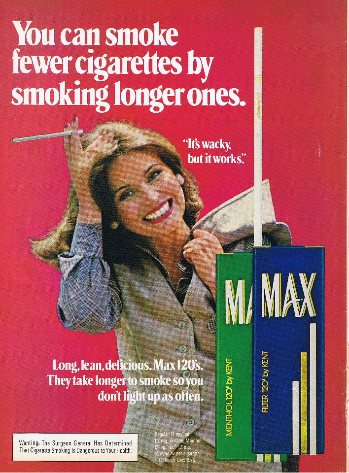 Max cigarettes ad from the early 80's Just got a new compu… Flickr