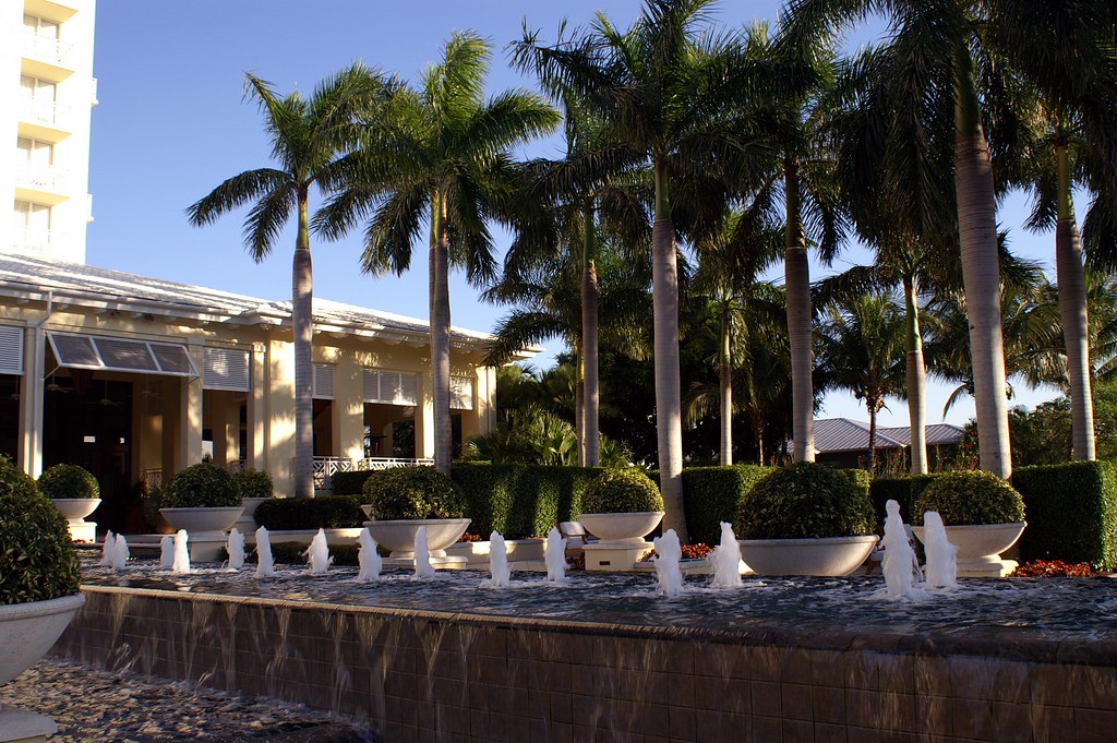 Hyatt Coconut Point Fountains at rear of hotel Nigel Turner Flickr