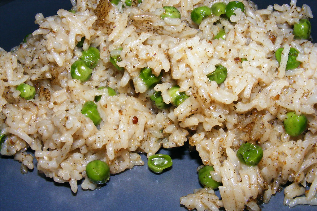 Rice and peas with coriander Rice and peas with coriander Flickr