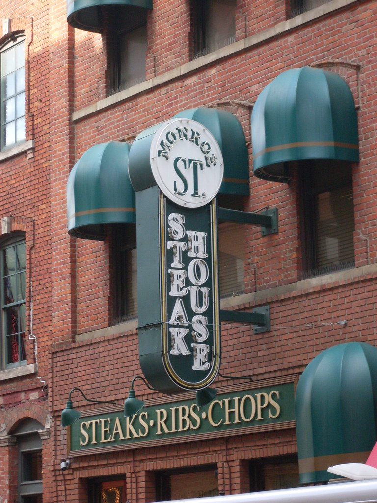 Detroit, Michigan Monroe Street Steak House Sign Flickr