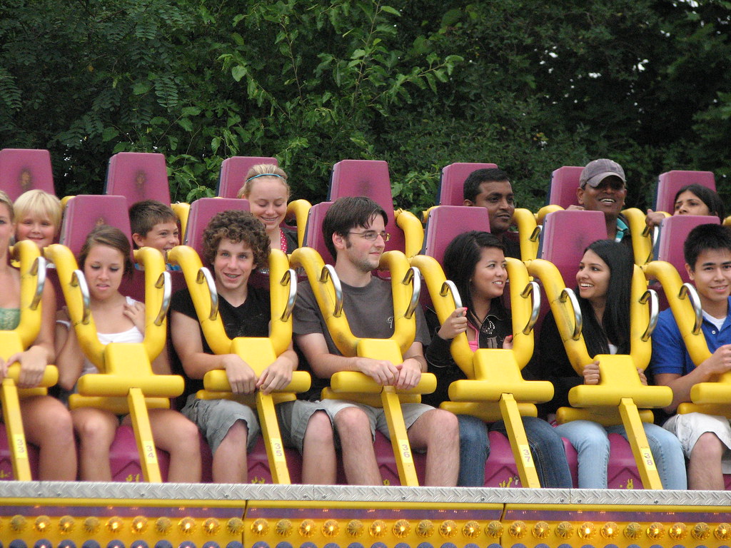 Six Flags Great America 095 Me about to ride King Chaos ww… Flickr