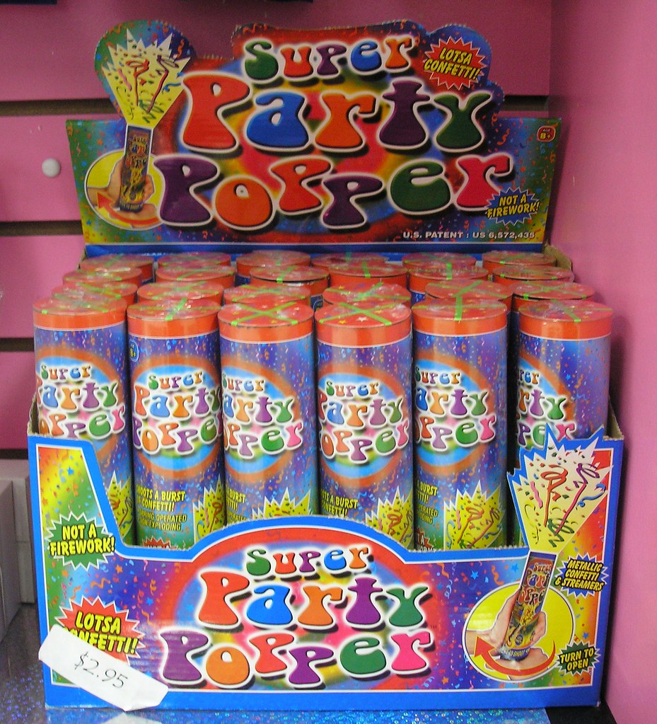 Super Party Poppers! Jumbo Party Confetti Poppers great f… Flickr
