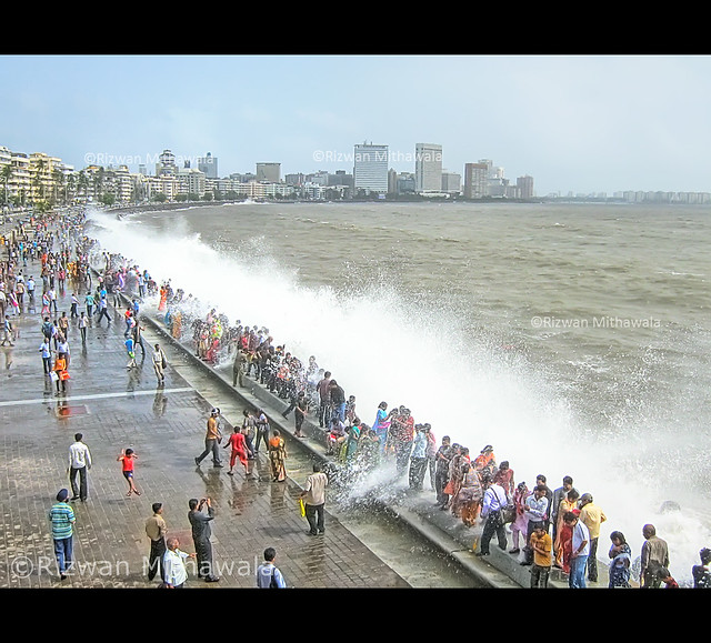 High Tide, Marine Drive, Mumbai India a photo on Flickriver
