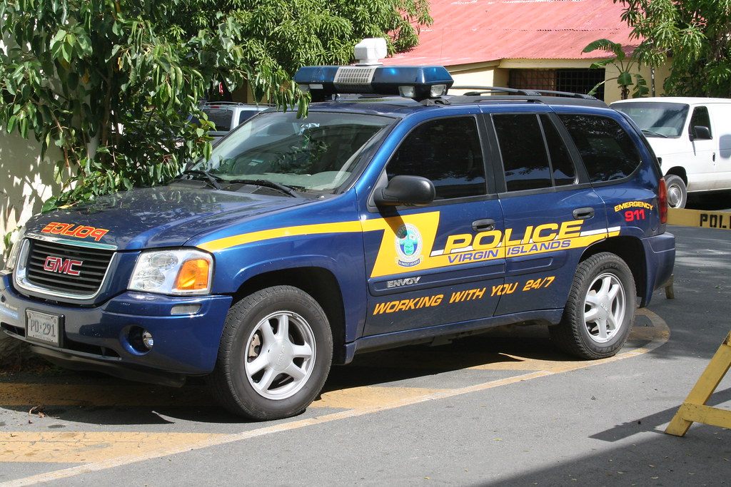 St Croix Police 4 Police car in St Croix, US Virgin Isla