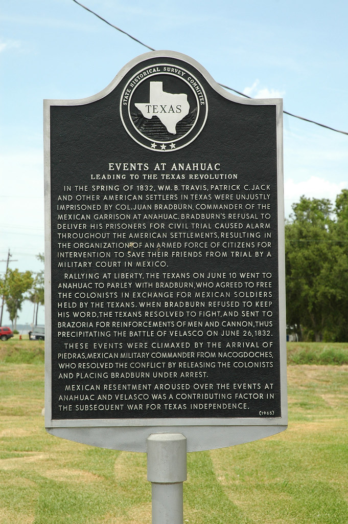 Events at Anahuac Leading to the Texas Revolution Historic… Flickr