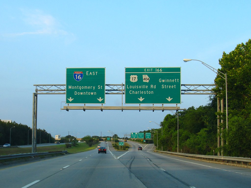 Approaching Downtown Savannah, I16 Interstate 16… Flickr