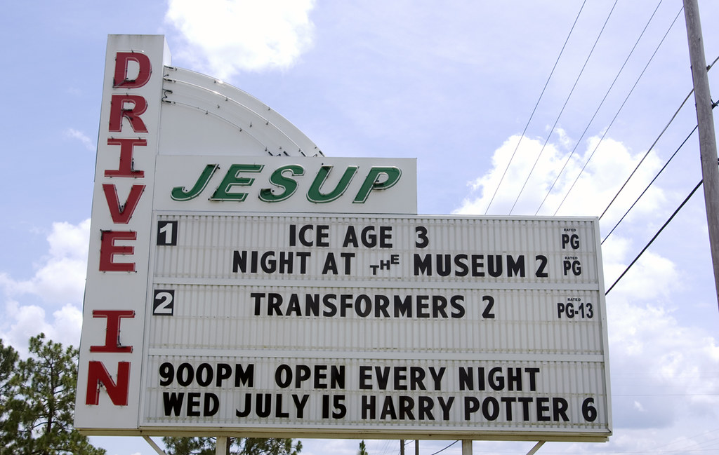 Drivein movie. Jesup, Drivein movie theater in J… Flickr