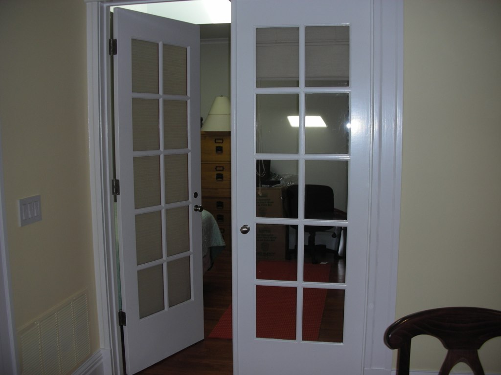 French doors into guest From dining room. rjajdg Flickr