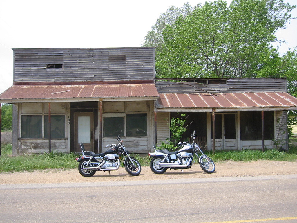 Hogs My bike and my dad's bike in Falun, KS. Tyler Flickr