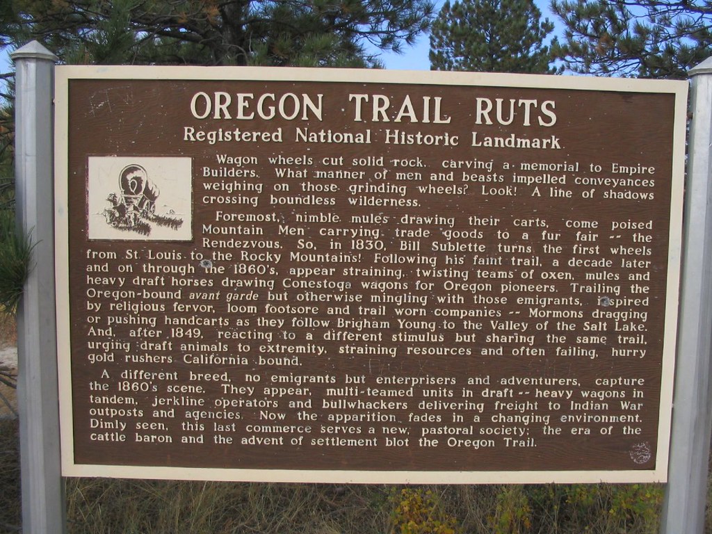 Oregon Trail Ruts, Guernsey, Wyoming Oregon Trail Ruts is … Flickr