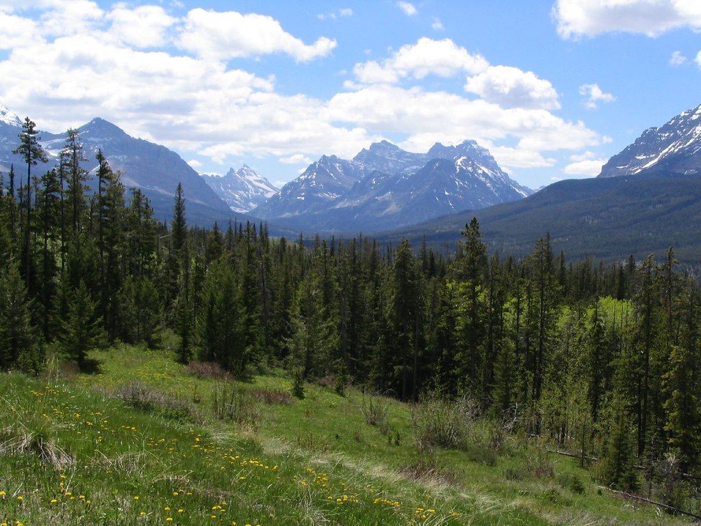 Entrance to Waterton Lakes National Park near Chief Mountain Border