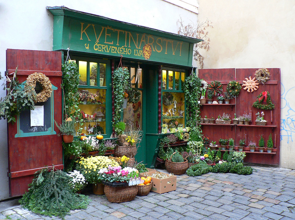 Prague Shopfront 4 Florist's shop in the "lesser town" are… Flickr
